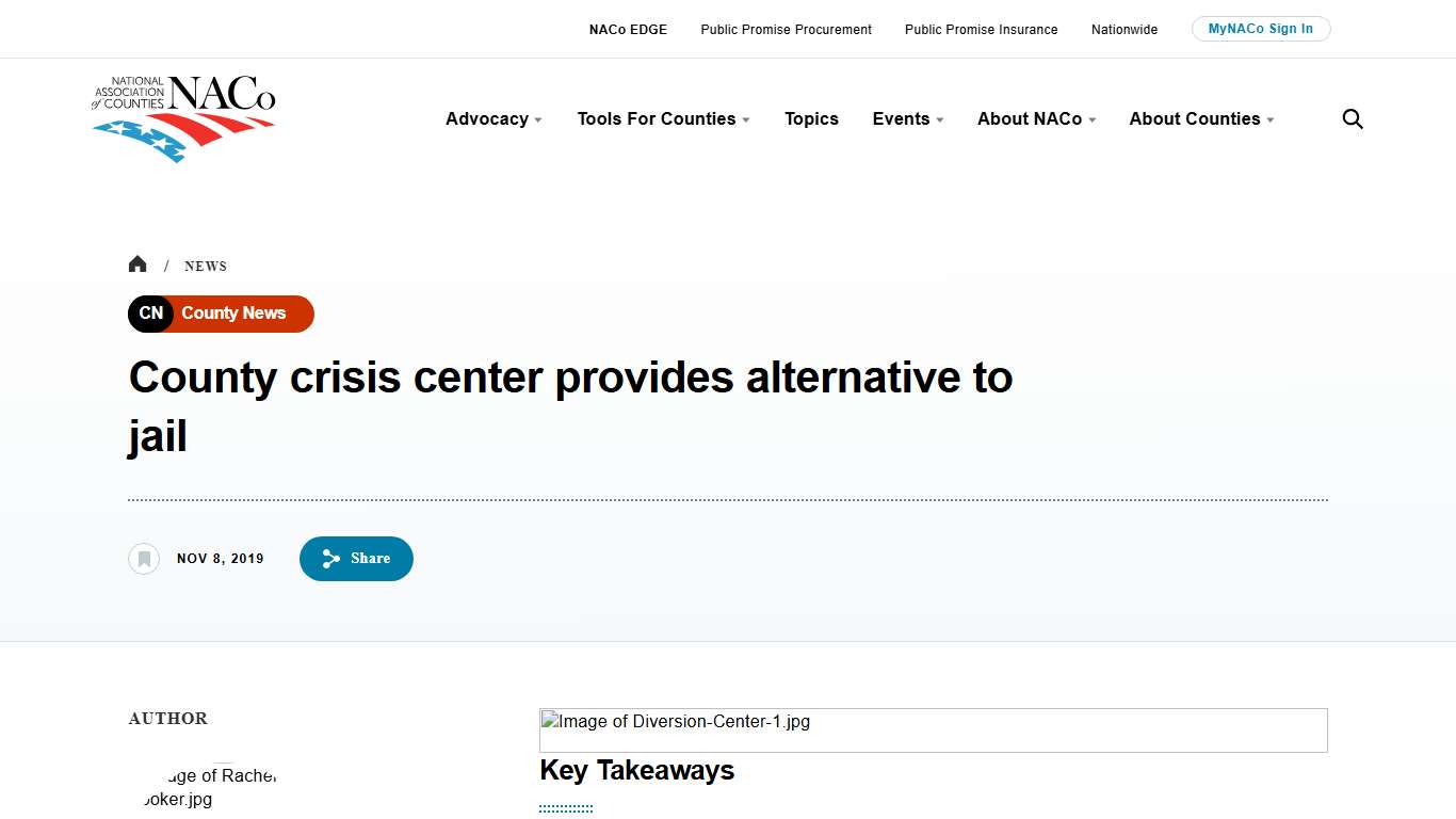 County crisis center provides alternative to jail National Association of Counties